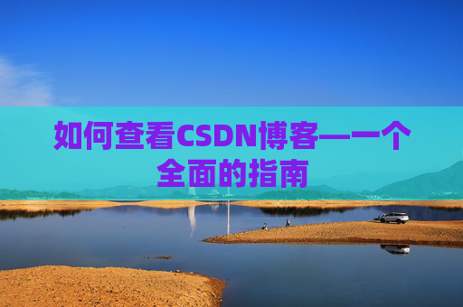 如何查看CSDN博客—一个全面的指南